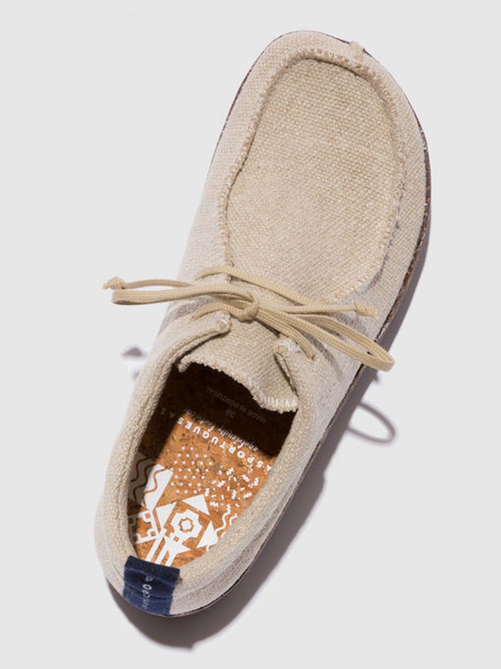 Asportuguesas Chat Trainers Natural Recycled Linen - Naisten Lace-up Trainers ASPP018249FI Natural